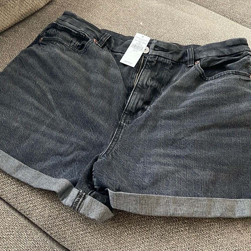 Black Jean Shorts